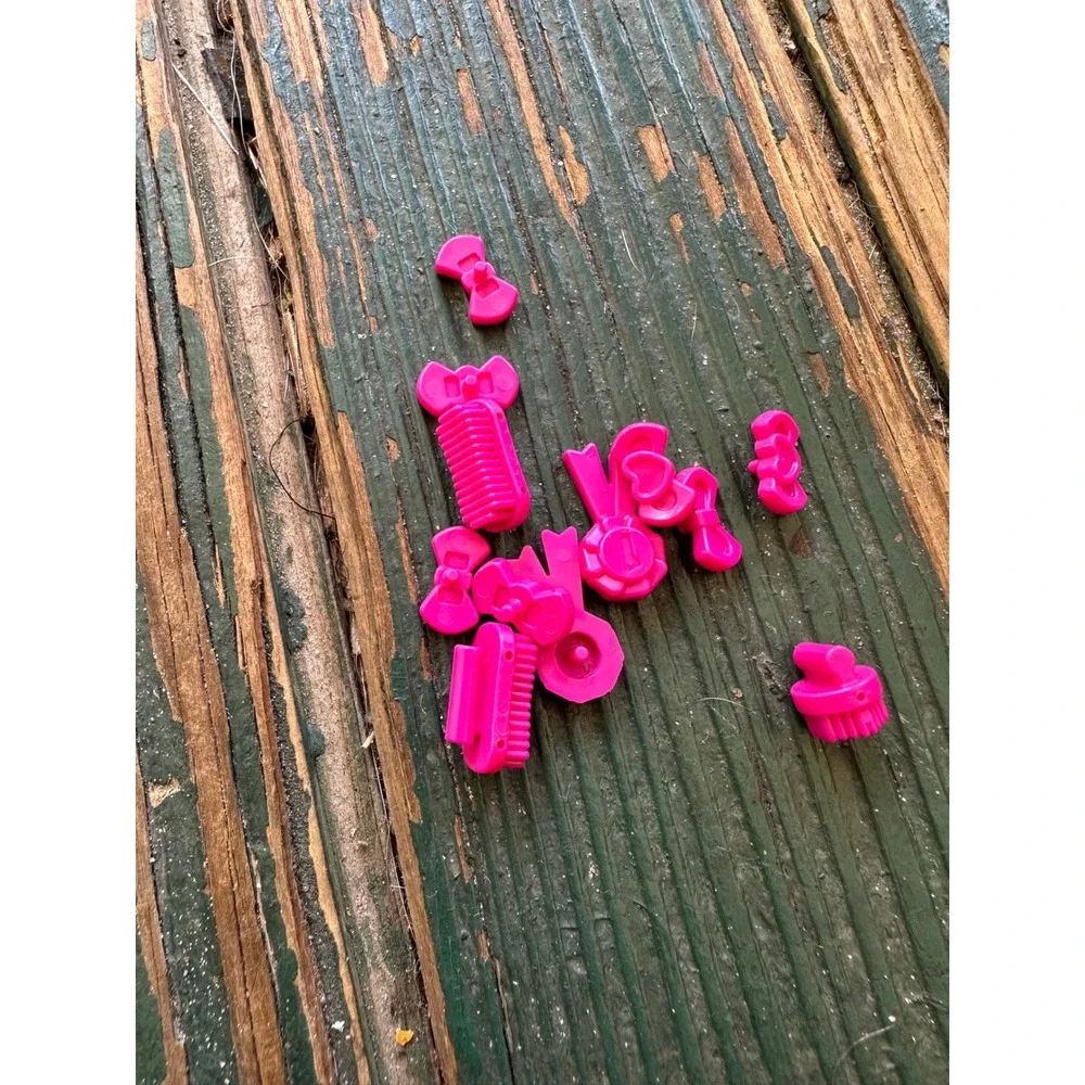 Lego Friends Pink Hair Accessory Pieces Bows Combs Brushes Lot A3511